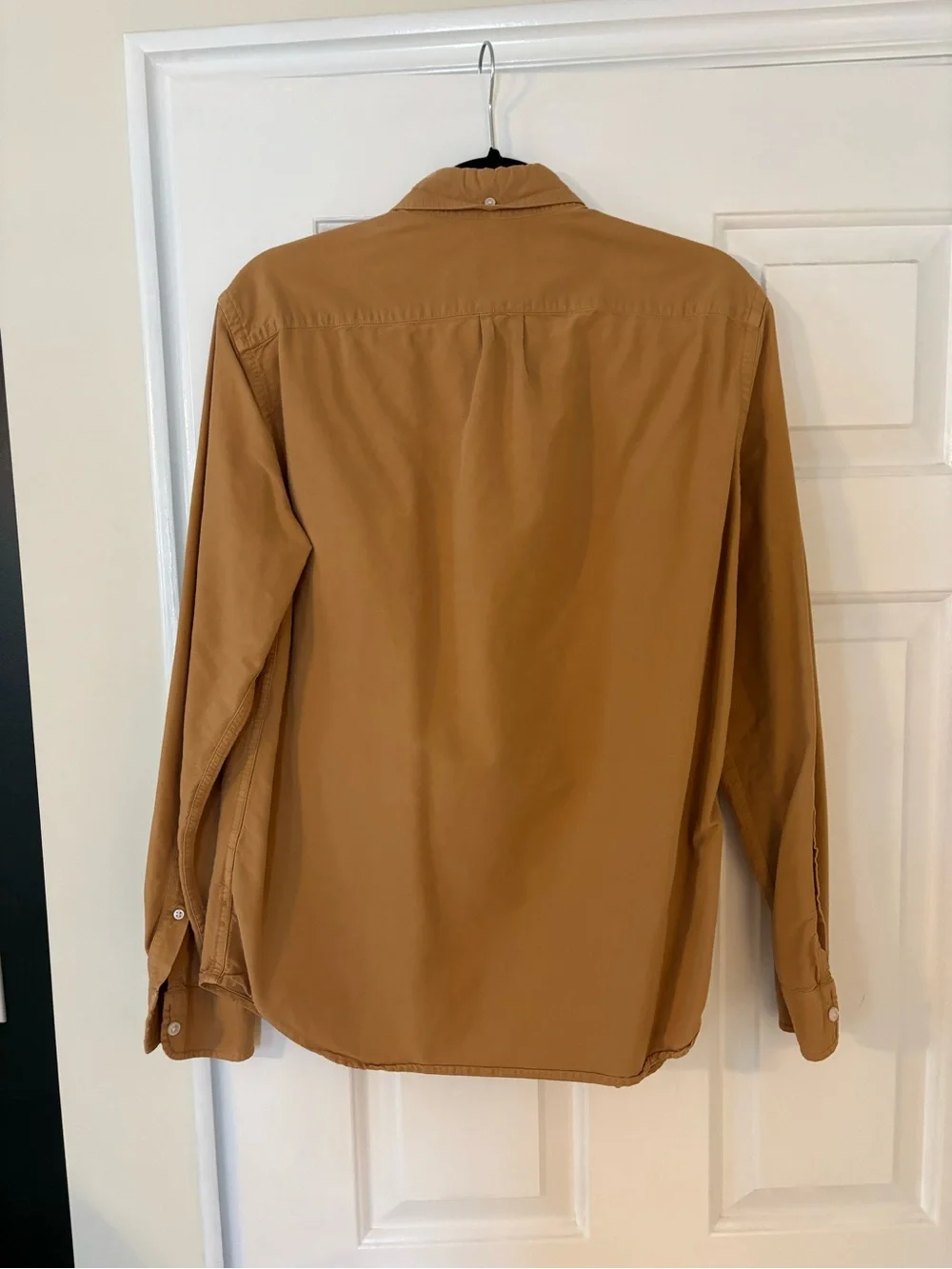 J Crew Men's Casual Button-Down Shirt in Camel Tan